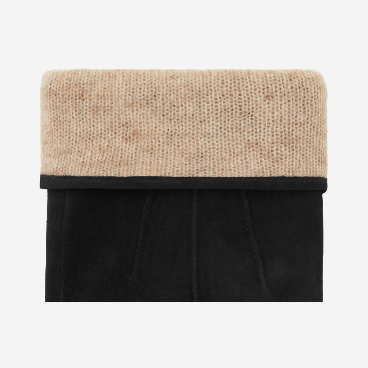 Rex (black) - suede goatskin leather gloves with luxurious wool/cashmere lining - Schwartz & von Halen - EU - 3