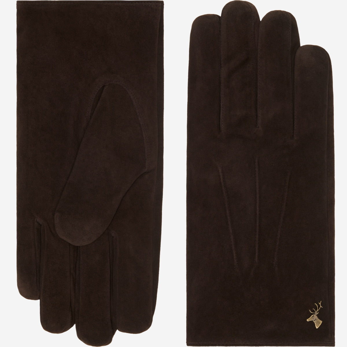 Rex (brown) - suede goatskin leather gloves with luxurious wool/cashmere lining - Schwartz & von Halen - EU - 2