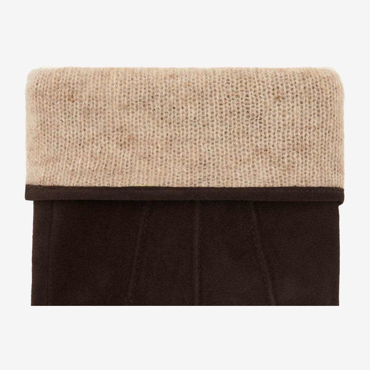 Rex (brown) - suede goatskin leather gloves with luxurious wool/cashmere lining - Schwartz & von Halen - EU - 3