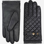 Smith (black) - sheepskin leather gloves with snap closure & touchscreen feature - Schwartz & von Halen - EU - 2