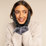 Vera – luxurious leather gloves with faux fur at the wrist & touchscreen feature - Schwartz & von Halen - EU - 4