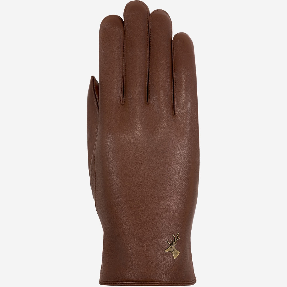 Ivy (brown) - sheepskin leather gloves with wool/cashmere lining & touchscreen feature - Schwartz & von Halen - EU - 1