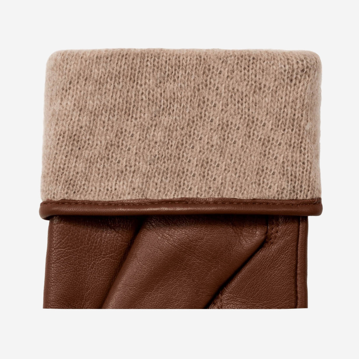 Ivy (brown) - sheepskin leather gloves with wool/cashmere lining & touchscreen feature - Schwartz & von Halen - EU - 3