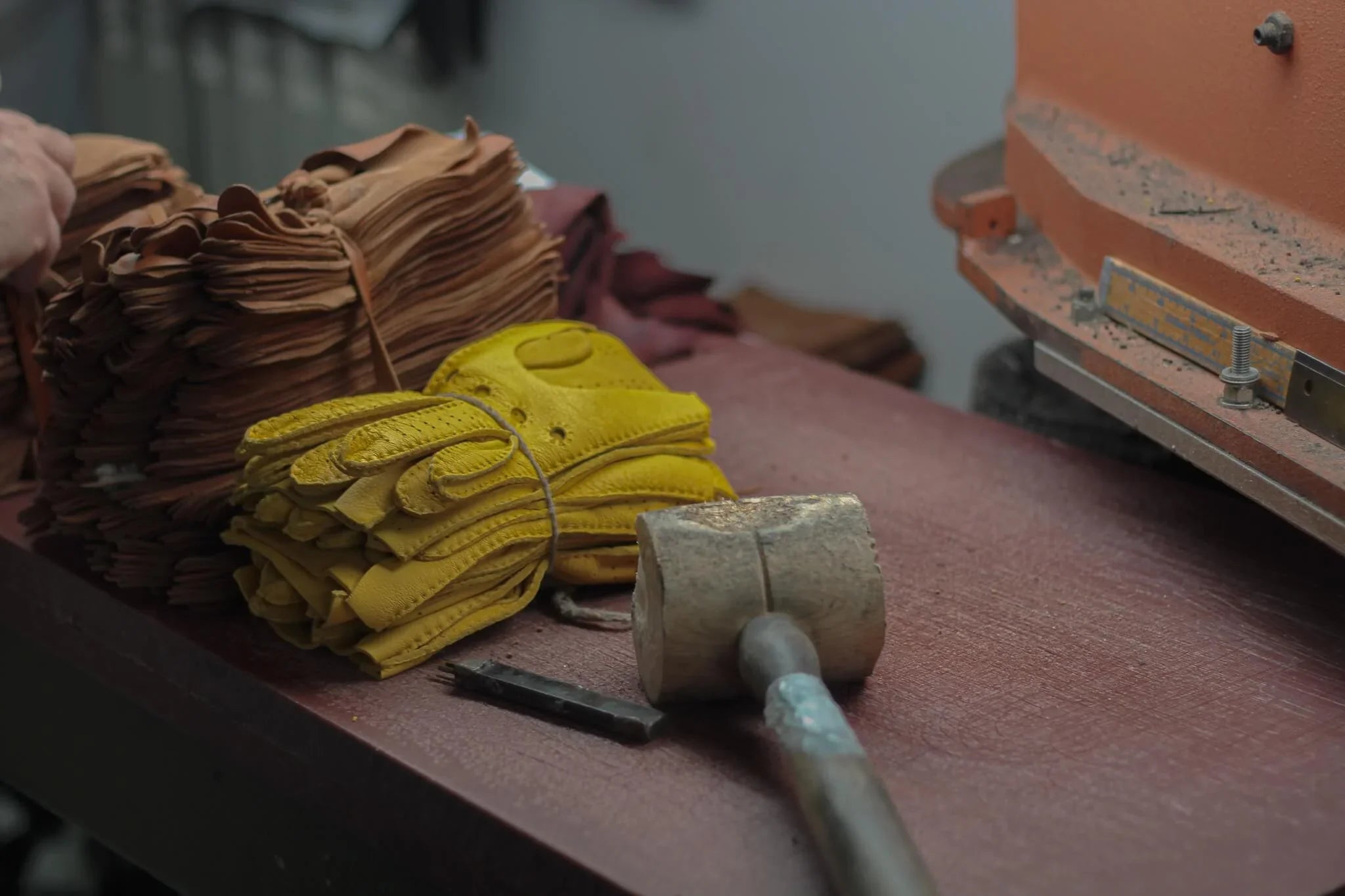 Brown Leather Gloves