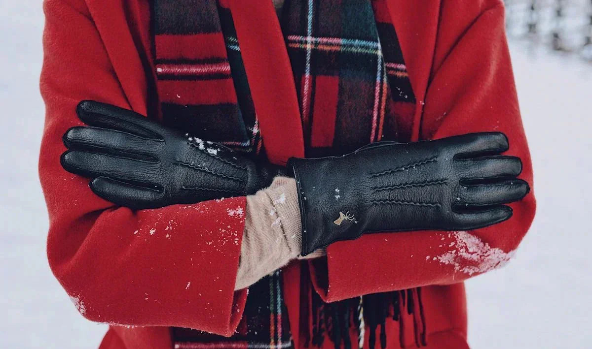 Women's Black Leather Gloves  - Schwartz & von Halen - EU