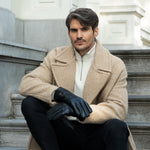 Musk - vegan leather gloves with fleece lining & touchscreen feature - Schwartz & von Halen - EU - 8