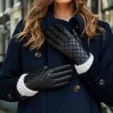 Black Leather Gloves Women Kira - Schwartz & von Halen® UK - Premium Leather Gloves - 9