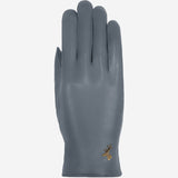 Ivy (grey) – sheepskin leather gloves with wool/cashmere lining & touchscreen feature  - Schwartz & von Halen - EU - 1