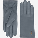 Ivy (grey) – sheepskin leather gloves with wool/cashmere lining & touchscreen feature  - Schwartz & von Halen - EU - 2