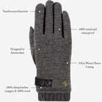 Brody – sheepskin leather gloves with warm fleece lining & touchscreen feature  - Schwartz & von Halen - EU - 11