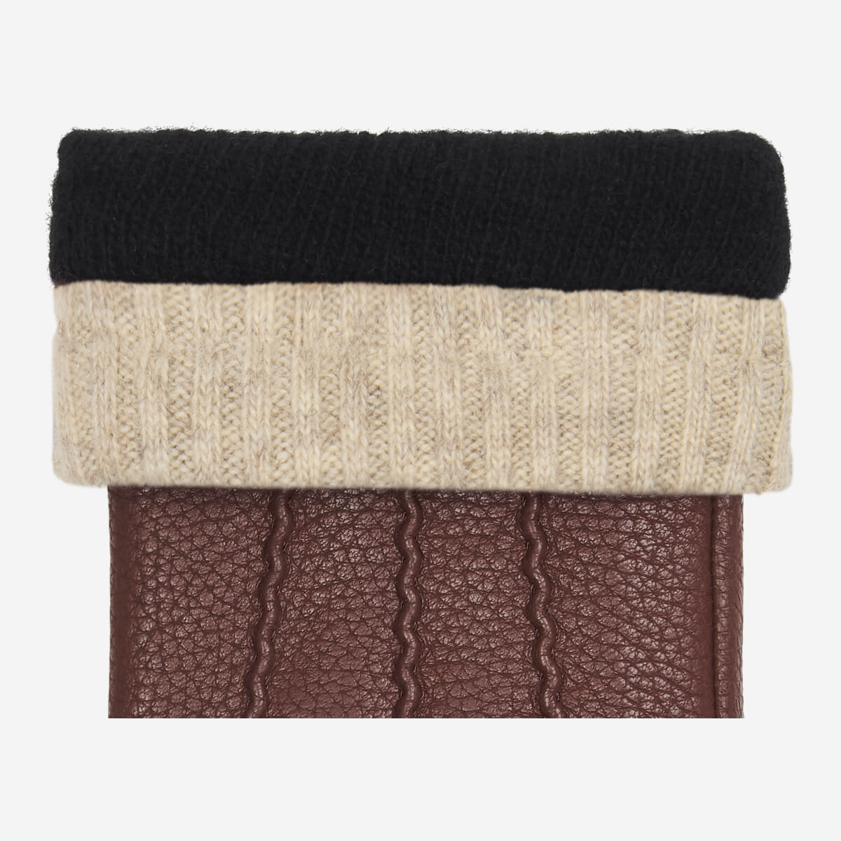 Emily (brown) – deerskin (American deerskin) leather gloves with warm wool lining - Schwartz & von Halen - EU - 3