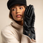 Emma Extra Long Sheepskin Women Gloves Zwart - Schwartz & von Halen® UK - Premium Leather Gloves - 12