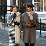 Harvey (cognac) - goatskin leather gloves with luxurious wool lining & touchscreen feature - Schwartz & von Halen - EU - 9