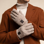 Hudson (light grey) - knitted gloves from Shetland wool with warm fleece lining - Schwartz & von Halen - EU - 8