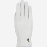 Ivy (white) – Sheepskin leather gloves with wool/cashmere lining & touchscreen feature
