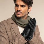 Jake (black) - sheepskin gloves with warm fleece lining & touchscreen feature  - Schwartz & von Halen - EU - 6