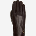 Jake (dark brown) - sheepskin gloves with warm fleece lining & touchscreen feature  - Schwartz & von Halen - EU - 1