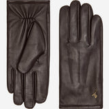 Jake (dark brown) - sheepskin gloves with warm fleece lining & touchscreen feature  - Schwartz & von Halen - EU - 2