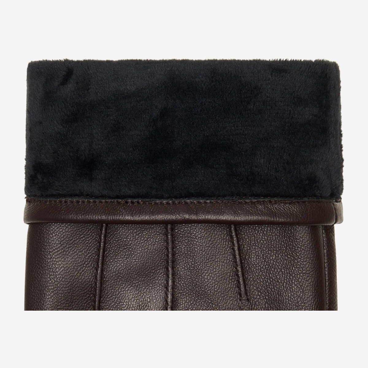 Jake (dark brown) - sheepskin gloves with warm fleece lining & touchscreen feature  - Schwartz & von Halen - EU - 3