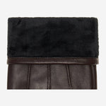 Jake (dark brown) - sheepskin gloves with warm fleece lining & touchscreen feature  - Schwartz & von Halen - EU - 3