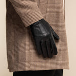 James (black) - classic sheepskin leather gloves with luxurious cashmere lining & touchscreen feature - Schwartz & von Halen - EU - 7
