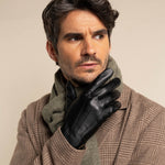 James (black) - classic sheepskin leather gloves with luxurious cashmere lining & touchscreen feature - Schwartz & von Halen - EU - 9