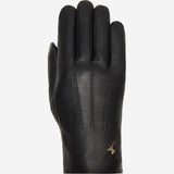 Jaxon (black) - goatskin leather gloves with luxurious faux fur lining & touchscreen feature - Schwartz & von Halen - EU - 1