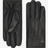 Jaxon (black) - goatskin leather gloves with luxurious faux fur lining & touchscreen feature - Schwartz & von Halen - EU - 2