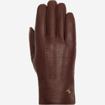Jaxon (brown) - goatskin leather gloves with luxurious faux fur lining & touchscreen feature - Schwartz & von Halen - EU - 1