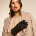 Brown Suede Leather Gloves Women Josie - Schwartz & von Halen® UK - Premium Leather Gloves - 10