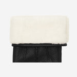 Julia (black) - goatskin leather gloves with luxury faux fur lining & touchscreen feature  - Schwartz & von Halen - EU - 3