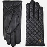 Kira (black) - sheepskin leather gloves with wool/cashmere lining & touchscreen feature