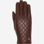 Kira (brown) - sheepskin leather gloves with wool/cashmere lining & touchscreen feature - Schwartz & von Halen - EU - 1