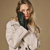 Lauren (black) - Women’s lambskin leather gloves with silk lining and touchscreen feature