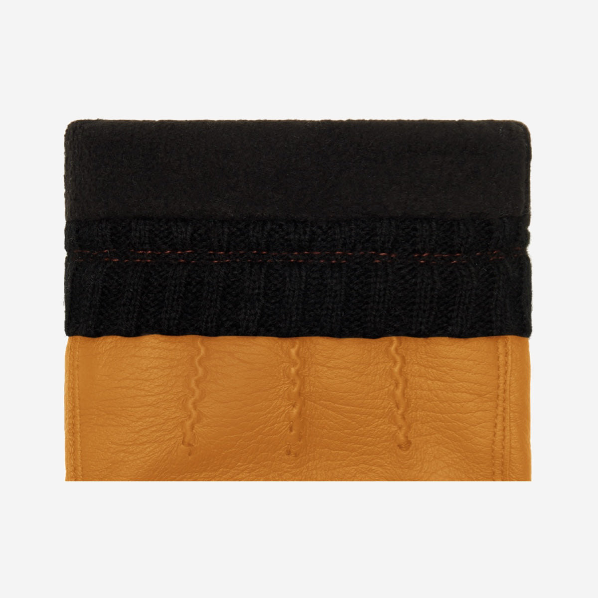 William (yellow) - goatskin leather gloves with warm fleece lining and press-stud - Schwartz & von Halen - EU - 3