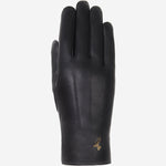 Lily (black) - sheepskin leather gloves with warm fleece lining & touchscreen feature - Schwartz & von Halen - EU - 1