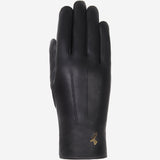 Lily (black) - sheepskin leather gloves with warm fleece lining & touchscreen feature - Schwartz & von Halen - EU - 1