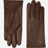 Lily (dark brown) - sheepskin leather gloves with warm fleece lining & touchscreen feature  - Schwartz & von Halen - EU - 2