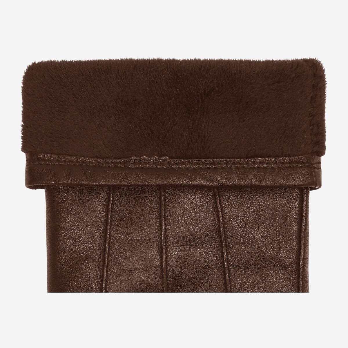 Lily (dark brown) - sheepskin leather gloves with warm fleece lining & touchscreen feature  - Schwartz & von Halen - EU - 3