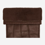 Lily (dark brown) - sheepskin leather gloves with warm fleece lining & touchscreen feature  - Schwartz & von Halen - EU - 3