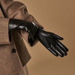 Luna - vegan leather gloves with fleece lining & touchscreen feature - Schwartz & von Halen - EU - 6