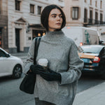 Luna - vegan leather gloves with fleece lining & touchscreen feature - Schwartz & von Halen - EU - 11