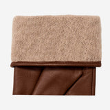Ivy (cognac) - sheepskin leather gloves with wool/cashmere lining & touchscreen feature - Schwartz & von Halen - EU -3