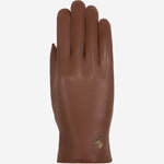 Ivy (cognac) - sheepskin leather gloves with wool/cashmere lining & touchscreen feature - Schwartz & von Halen - EU - 1