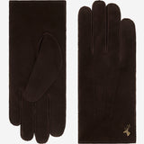 Matthew (brown) - suede goatskin leather gloves with luxurious sheep fur lining - Schwartz & von Halen - EU - 2