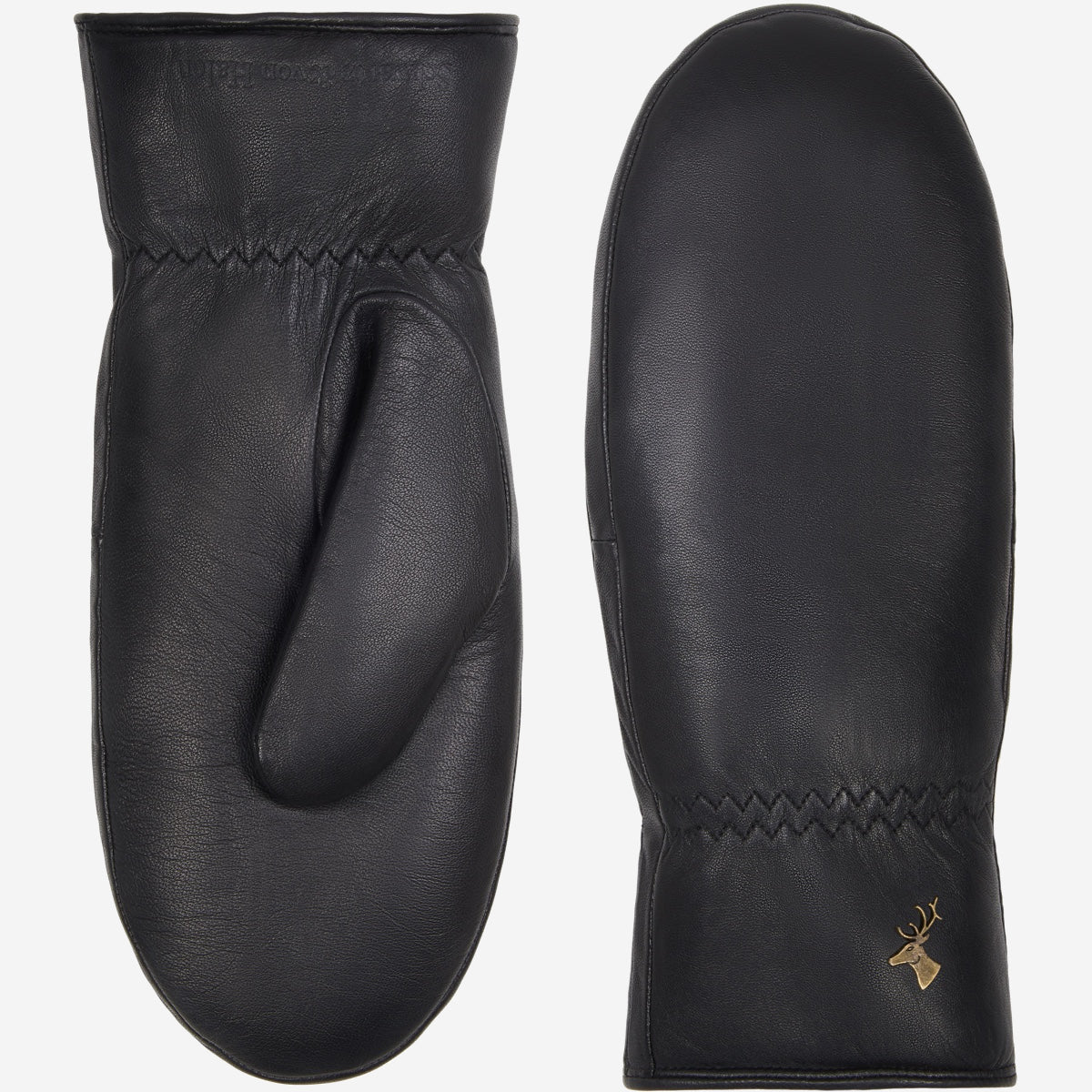 Mia – stylish leather mittens with luxurious lambswool lining & touchscreen feature - Schwartz & von Halen - EU -2