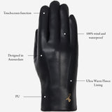 Musk - vegan leather gloves with fleece lining & touchscreen feature - Schwartz & von Halen - EU - 12