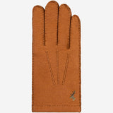 Benedict (cognac) - Exclusive peccary leather men’s gloves with cashmere lining