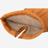 Benedict (cognac) - Exclusive peccary leather men’s gloves with cashmere lining