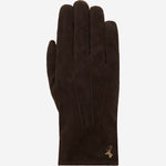 Rex (brown) - suede goatskin leather gloves with luxurious wool/cashmere lining - Schwartz & von Halen - EU - 1
